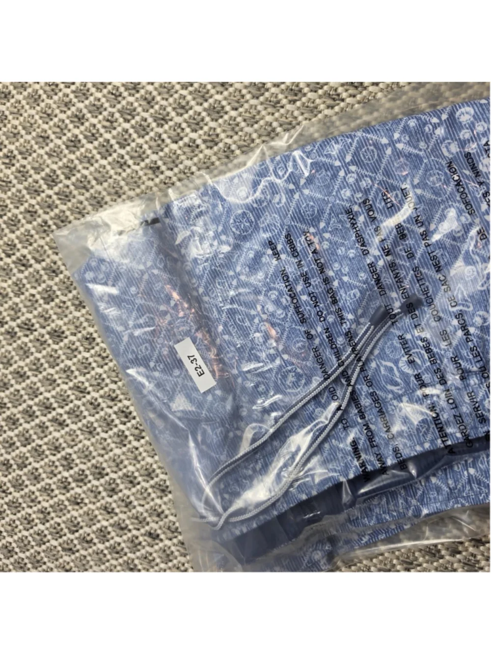 Peter Millar Seaside Swim Trunks Mens 2XL Blue Gingham Check Board Shorts Lined